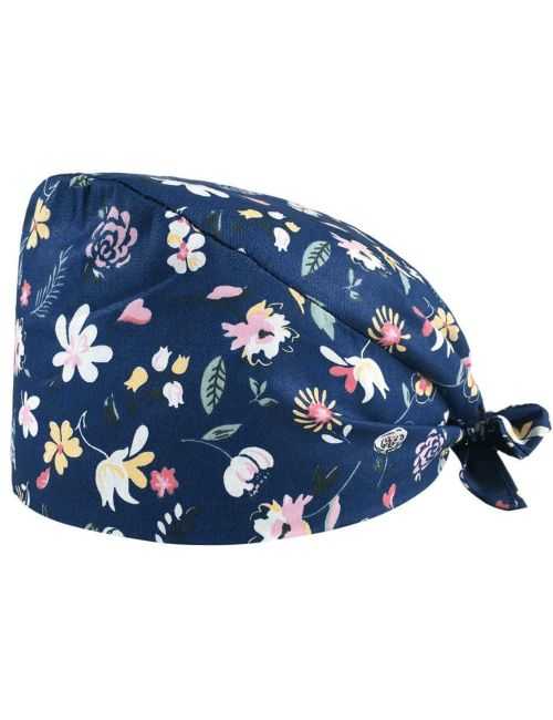 Gorro médico "Flores de noche" (209-12172)