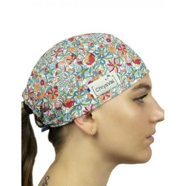 Gorro médico corto "Romance" 100% algodón CHRYSVAL (211-372)