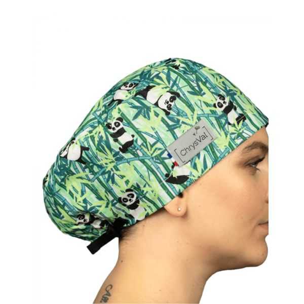 Medical Cap pink flamingos 100% coton Chrysval (211-215)