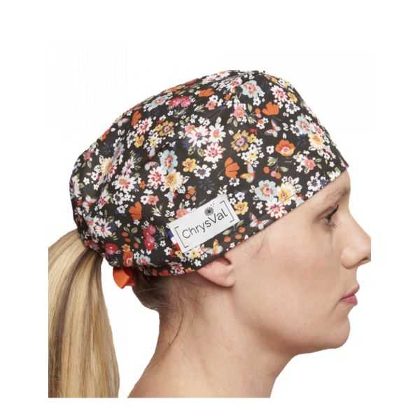 Short medical cap "Romance" 100% cotton CHRYSVAL (211-372)