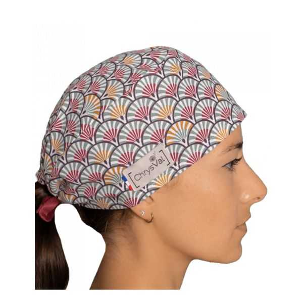 Short medical cap "Fans" 100% cotton CHRYSVAL (211-621)