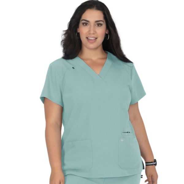 Blouse médicale Femme Koi "Hustle and Heart", 2 poches Koi Next Gen (1019)