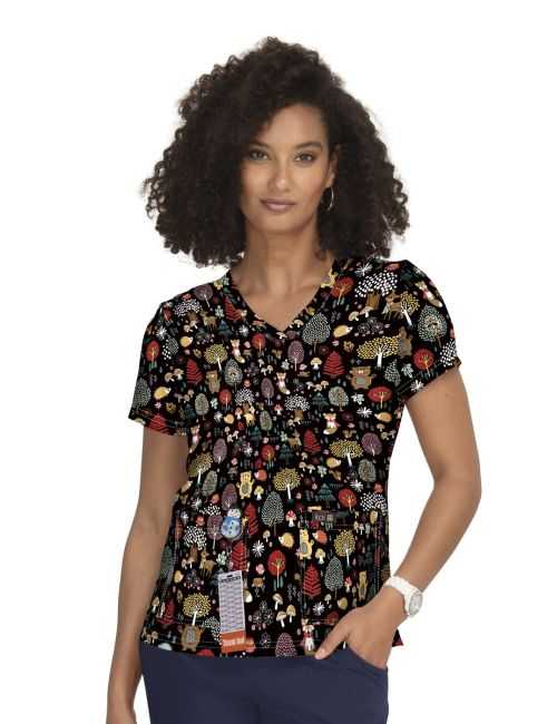 Blouse médicale originale Femme "Automne", (384PR-WDL)