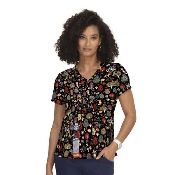 Blouse médicale originale Femme "Automne", (384PR-WDL)