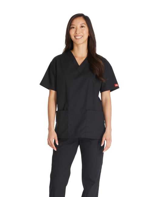 Men's V-Neck Medical Blouse, Dickies, 2 pockets, "EDS Signature" Collection (86706)