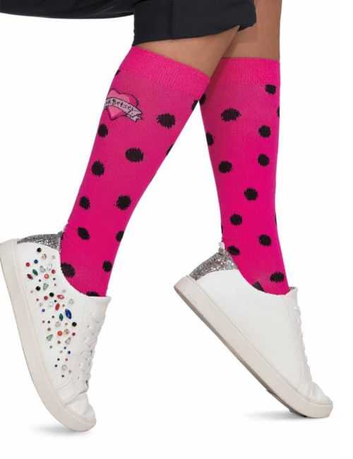 Chaussettes de compression Rose points noirs Koi (BA155-BID)