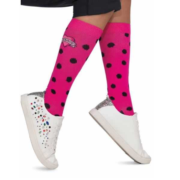 Chaussettes de compression Rose points noirs Koi (BA155-BID)