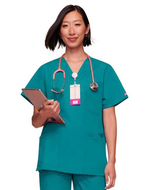 Blouse médicale unisexe, Cherokee Workwear Originals, 3 poches (WWE4876)