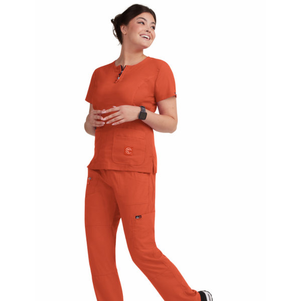 Blouse médicale Femme Koi "Serenity", collection Koi Lite (317-) terracotta