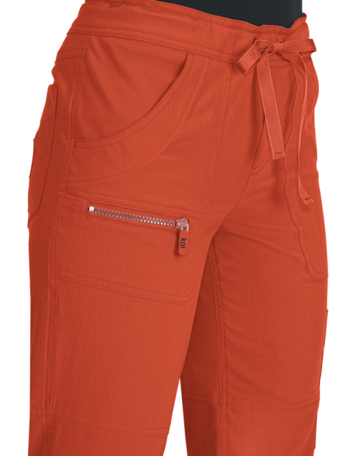 Pantalon médical Femme Koi "Peace", 5 poches Koi Lite (721) Terracotta