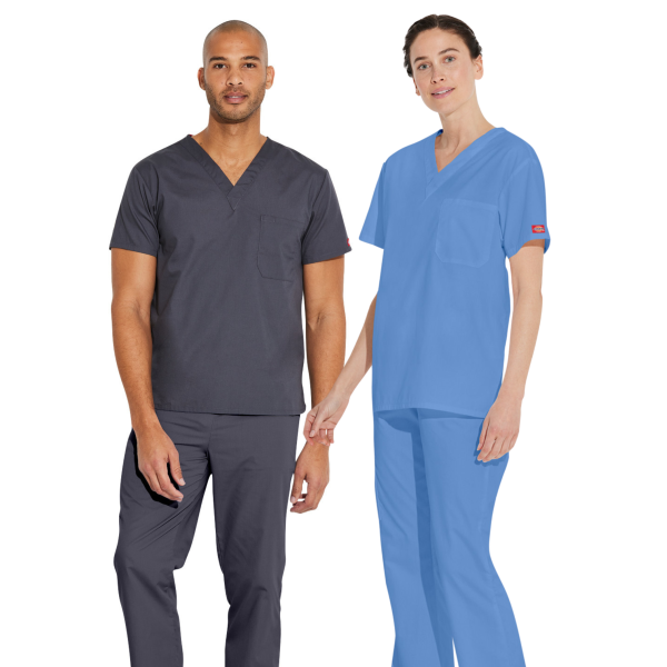 Men's Medical Gown, Dickies, Heart Pocket, "EDS Signature" Collection (83706)