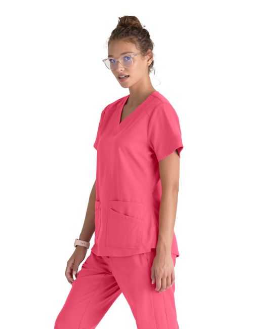 Women's medical blouse, "Grey's Anatomy Stretch" collection (GRST011-)