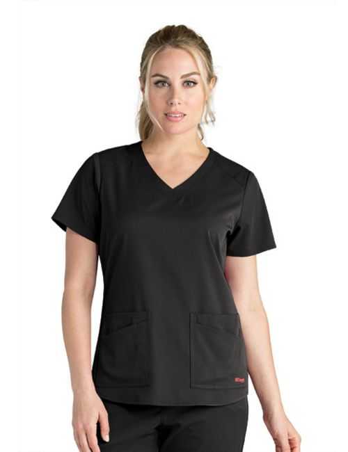 Women's medical blouse, "Grey's Anatomy Stretch" 2 pockets (GRST011)