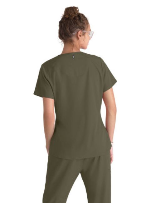 Women's medical blouse, "Grey's Anatomy Stretch" 2 pockets (GRST011)