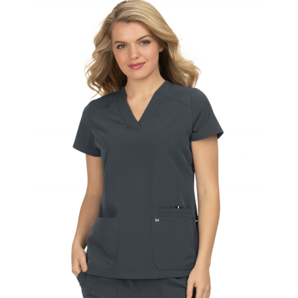 Blouse médicale Femme Koi "Hustle and Heart", 2 poches Koi Next Gen (1019)