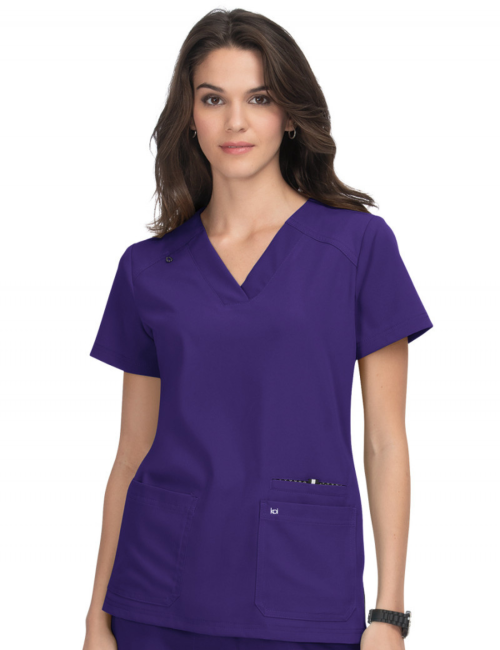 Blouse médicale Femme Koi "Hustle and Heart", 2 poches Koi Next Gen (1019)