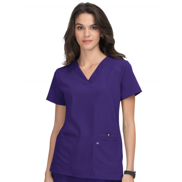 Blouse médicale Femme Koi "Hustle and Heart", 2 poches Koi Next Gen (1019)