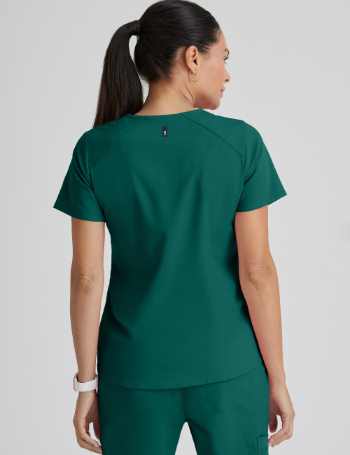 Blouse médicale Femme anti-statique (anti poils et cheveux) "Barco One", 4 poches (BOT5105)