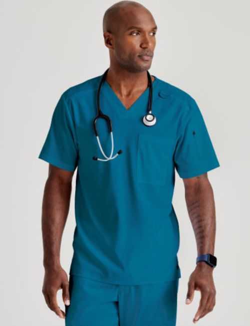 Blouse médicale homme, Grey's Anatomy "Stretch" 1 poche (GRST079)