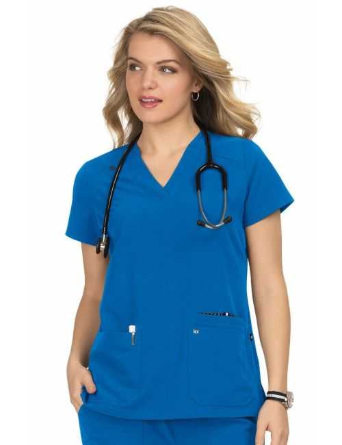 Blouse médicale Femme Koi "Hustle and Heart", 2 poches Koi Next Gen (1019)