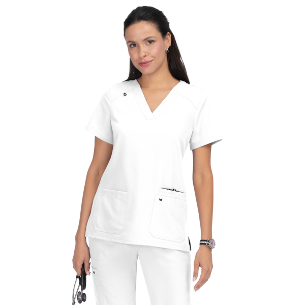 Blouse médicale Femme Koi "Hustle and Heart", 2 poches Koi Next Gen (1019)