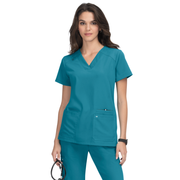 Blouse médicale Femme Koi "Hustle and Heart", 2 poches Koi Next Gen (1019)