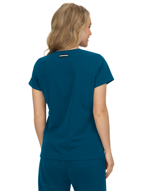 Blouse médicale Femme Koi "Hustle and Heart", 2 poches Koi Next Gen (1019)