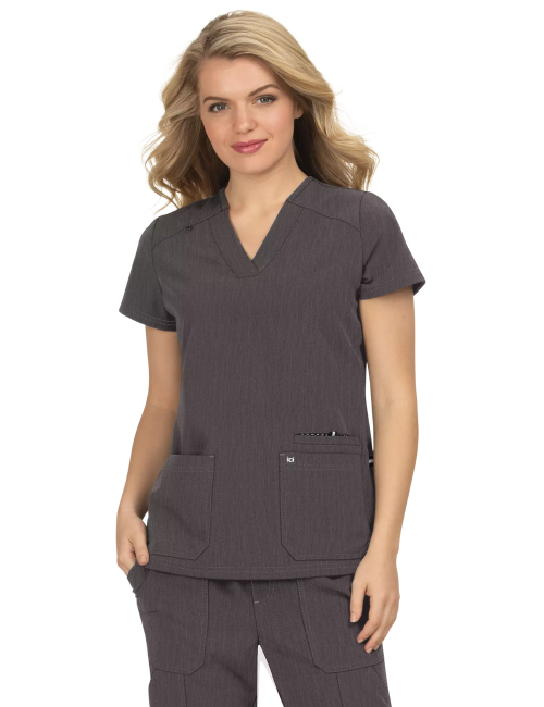 Blouse médicale Femme Koi "Hustle and Heart", 2 poches Koi Next Gen (1019)