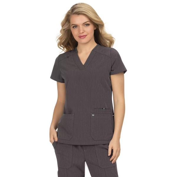 Blouse médicale Femme Koi "Hustle and Heart", 2 poches Koi Next Gen (1019)