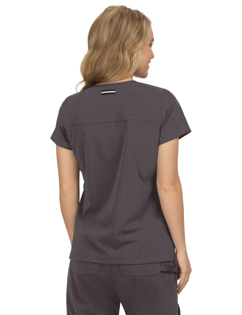 Blouse médicale Femme Koi "Hustle and Heart", 2 poches Koi Next Gen (1019)