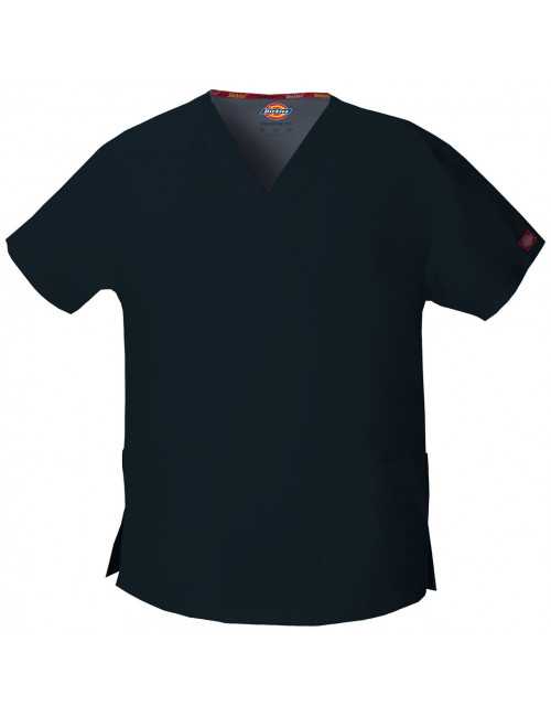 Blouse médicale Col V Homme, Dickies, 2 poches, Collection "EDS signature" (86706), couleur bleu marine, vue produit