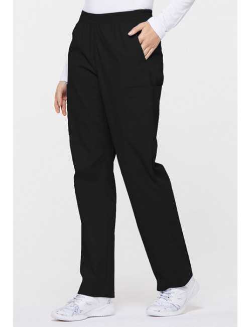 Pantalon médical Unisexe élastique, Dickies, Collection "EDS signature" (86106), couleur noir, vue droit