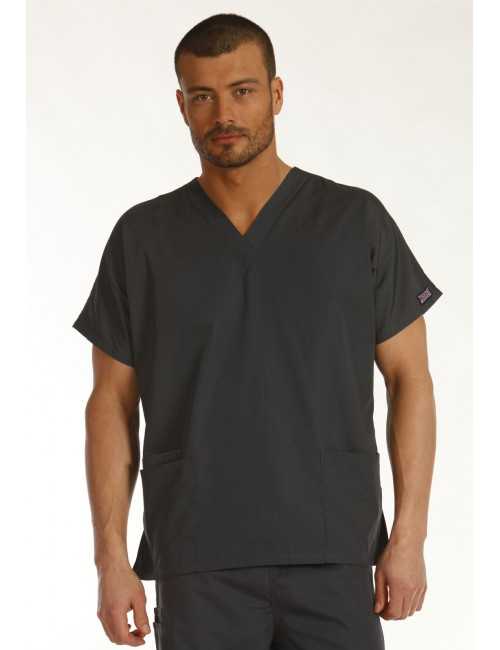 Blouse médicale Homme, 2 poches, Cherokee Workwear Originals (4700) gris vue modele face