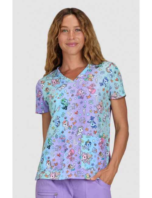 Blouse médicale originale Femme "Licorne", (384TKD-BBB)