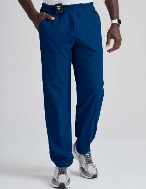 Pantalon médical homme, couleur teal blue vue de face Barco One (0217)