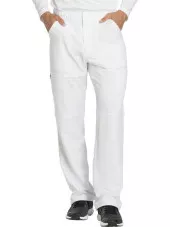 Pantalon médical homme Dickies, collection "Dynamix" (DK110) blanc face