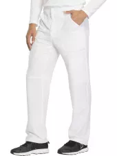 Pantalon médical homme Dickies, collection "Dynamix" (DK110) blanc droite