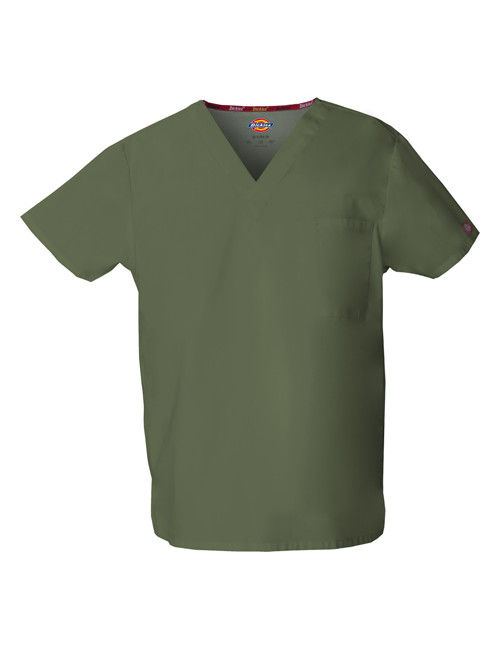 Blouse médicale Femme, Dickies, poche cœur, Collection "EDS signature" (83706), couleur vert olive