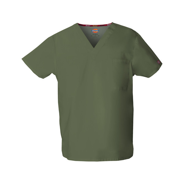 Blouse médicale Femme, Dickies, poche cœur, Collection "EDS signature" (83706), couleur vert olive