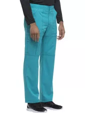 Pantalon médical homme Dickies, collection "Dynamix" (DK110) teal blue gauche